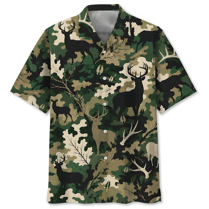 Woodland Deer Camo Polo Shirt VCP1041