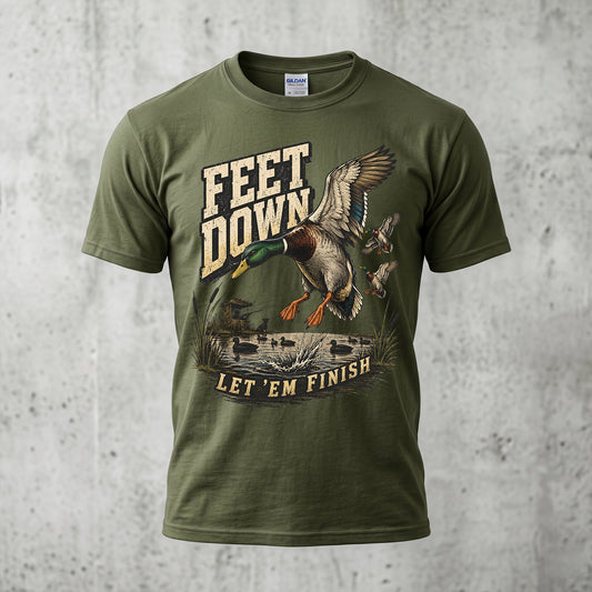 Duck Hunting - Outdoor Cotton T-Shirt DUCT1001
