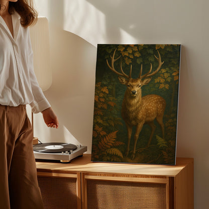 Rustic Deer Wall Art Canvas