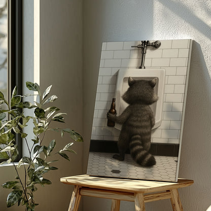 Raccoon Beer Break Funny Cabin Gift for Hunters