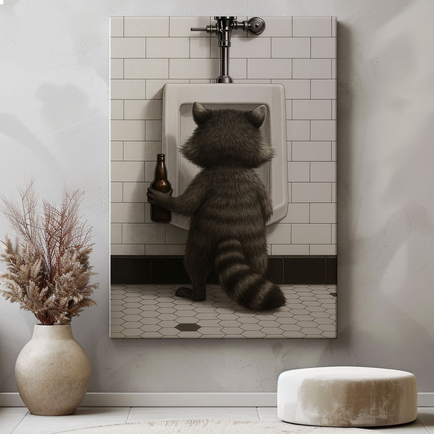 Raccoon Beer Break Funny Cabin Gift for Hunters