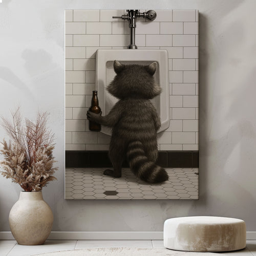 Raccoon Beer Break Funny Cabin Gift for Hunters