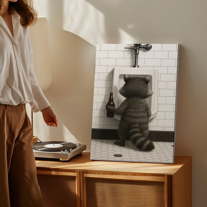 Raccoon Beer Break Funny Cabin Gift for Hunters