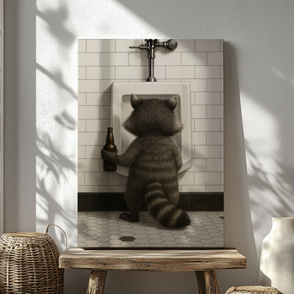 Raccoon Beer Break Funny Cabin Gift for Hunters