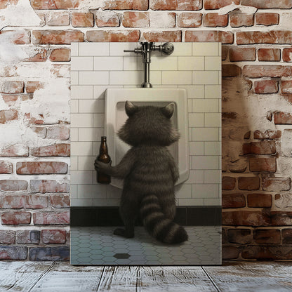 Raccoon Beer Break Funny Cabin Gift for Hunters