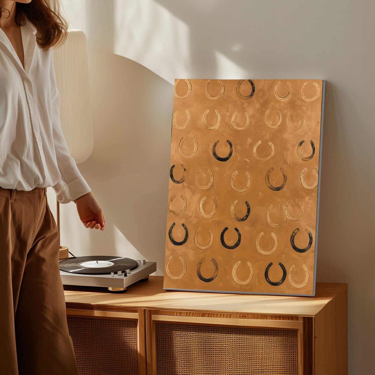 Horseshoes Print Western Wall Art  Decor for Living Room