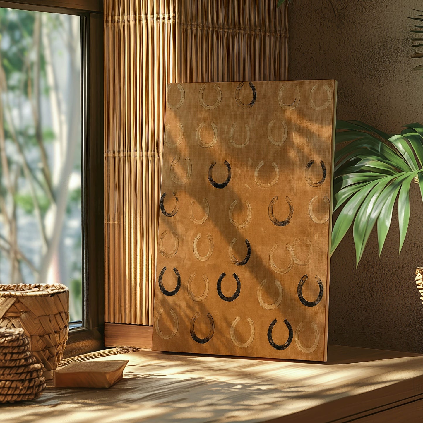 Horseshoes Print Western Wall Art  Decor for Living Room