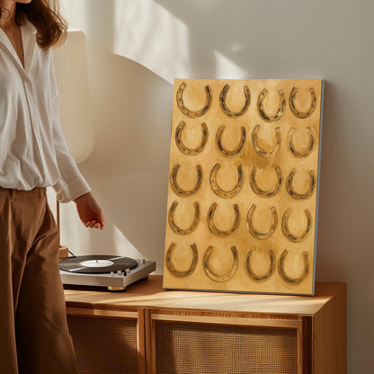 Lucky Horseshoes Wall Art Decor for Living Room