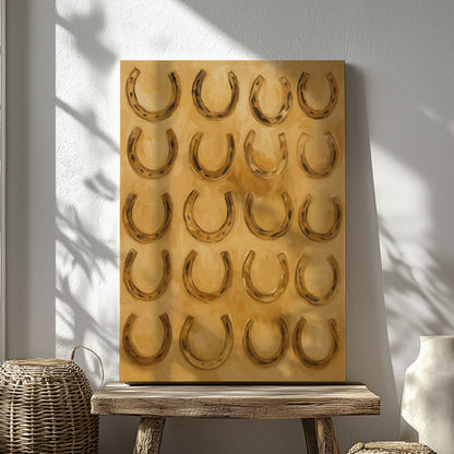 Lucky Horseshoes Wall Art Decor for Living Room
