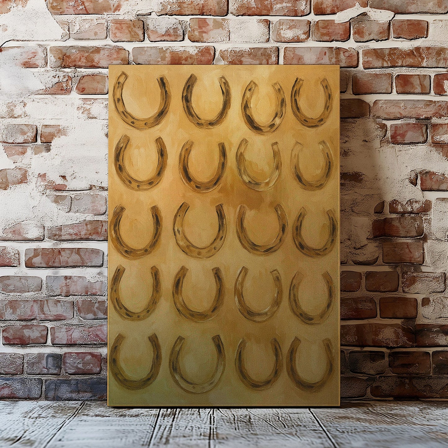 Lucky Horseshoes Wall Art Decor for Living Room