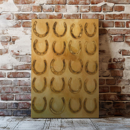 Lucky Horseshoes Wall Art Decor for Living Room