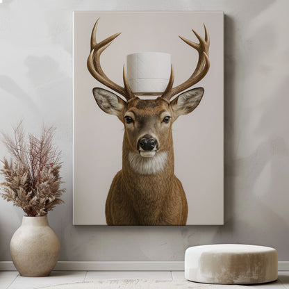Deer Bar Canvas Cabin Decor for Hunters
