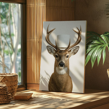 Deer Bar Canvas Cabin Decor for Hunters