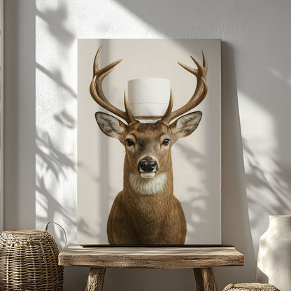 Deer Bar Canvas Cabin Decor for Hunters