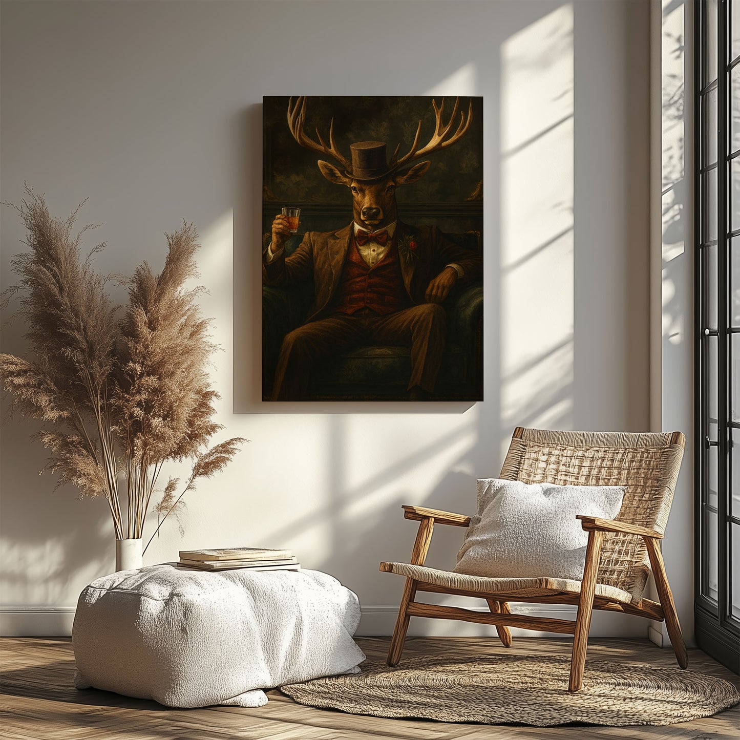 Gentleman Deer Whiskey Art – Dapper Buck Wall Art