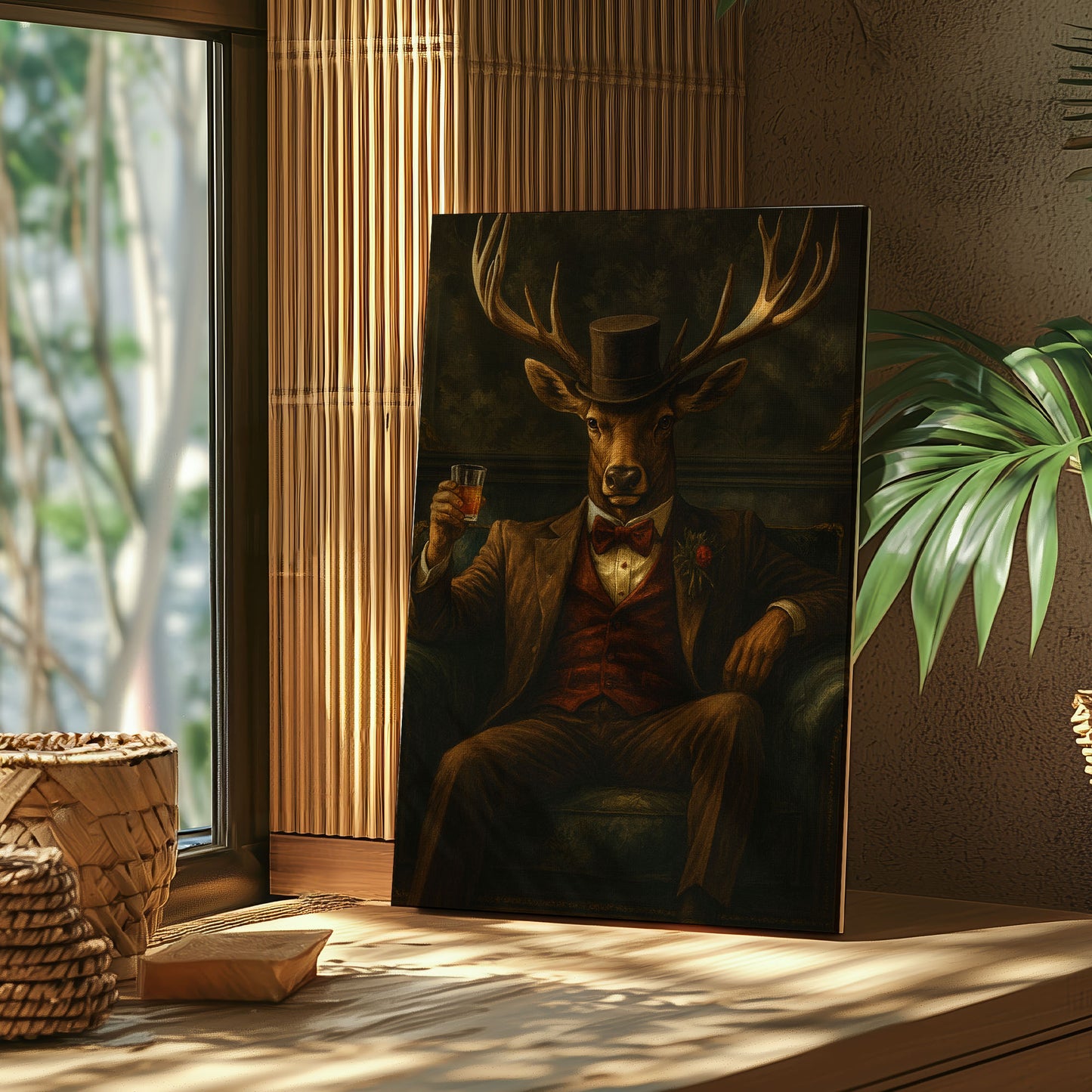 Gentleman Deer Whiskey Art – Dapper Buck Wall Art