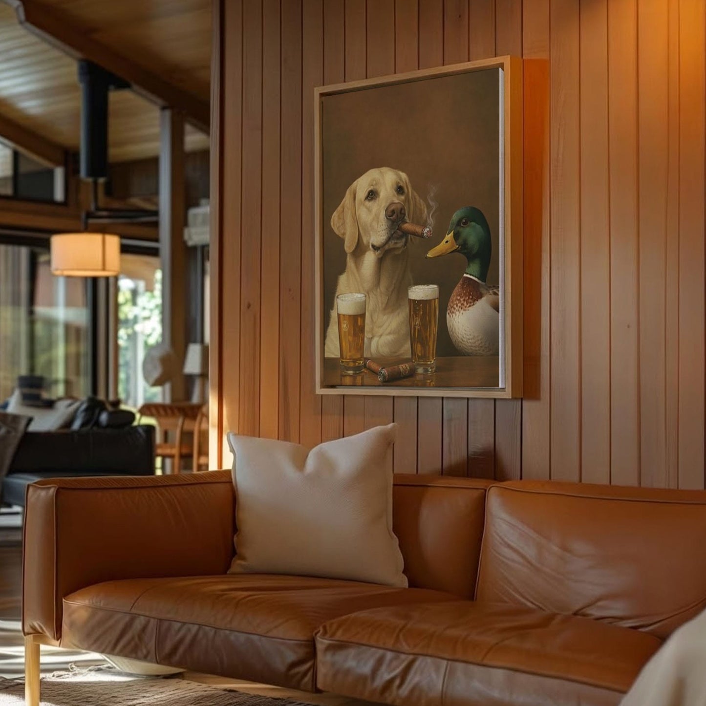 Duck Hunting Companions Canvas Gift for Hunters Cabin Decor