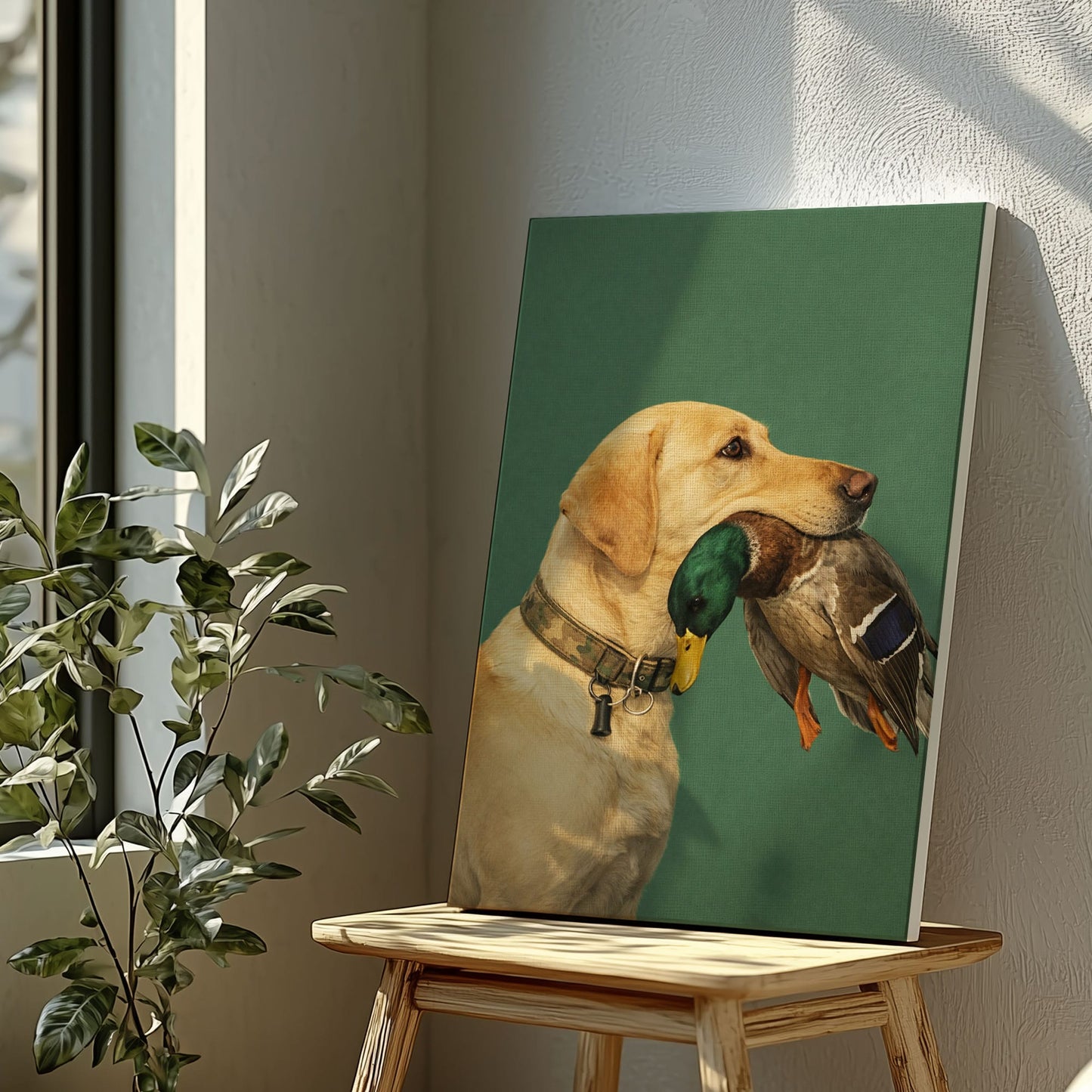 Duck Hunting Dog Canvas Wall Art