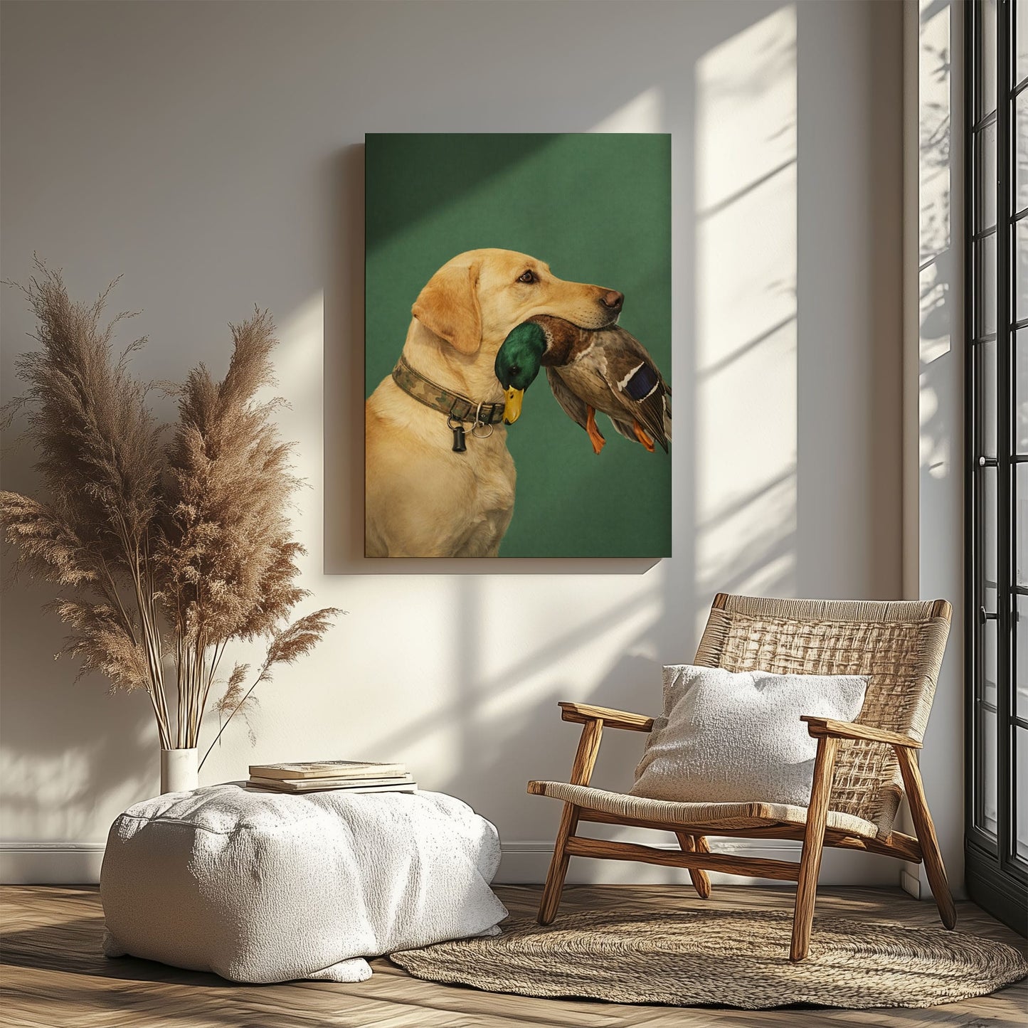 Duck Hunting Dog Canvas Wall Art