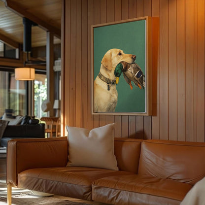 Duck Hunting Dog Canvas Wall Art