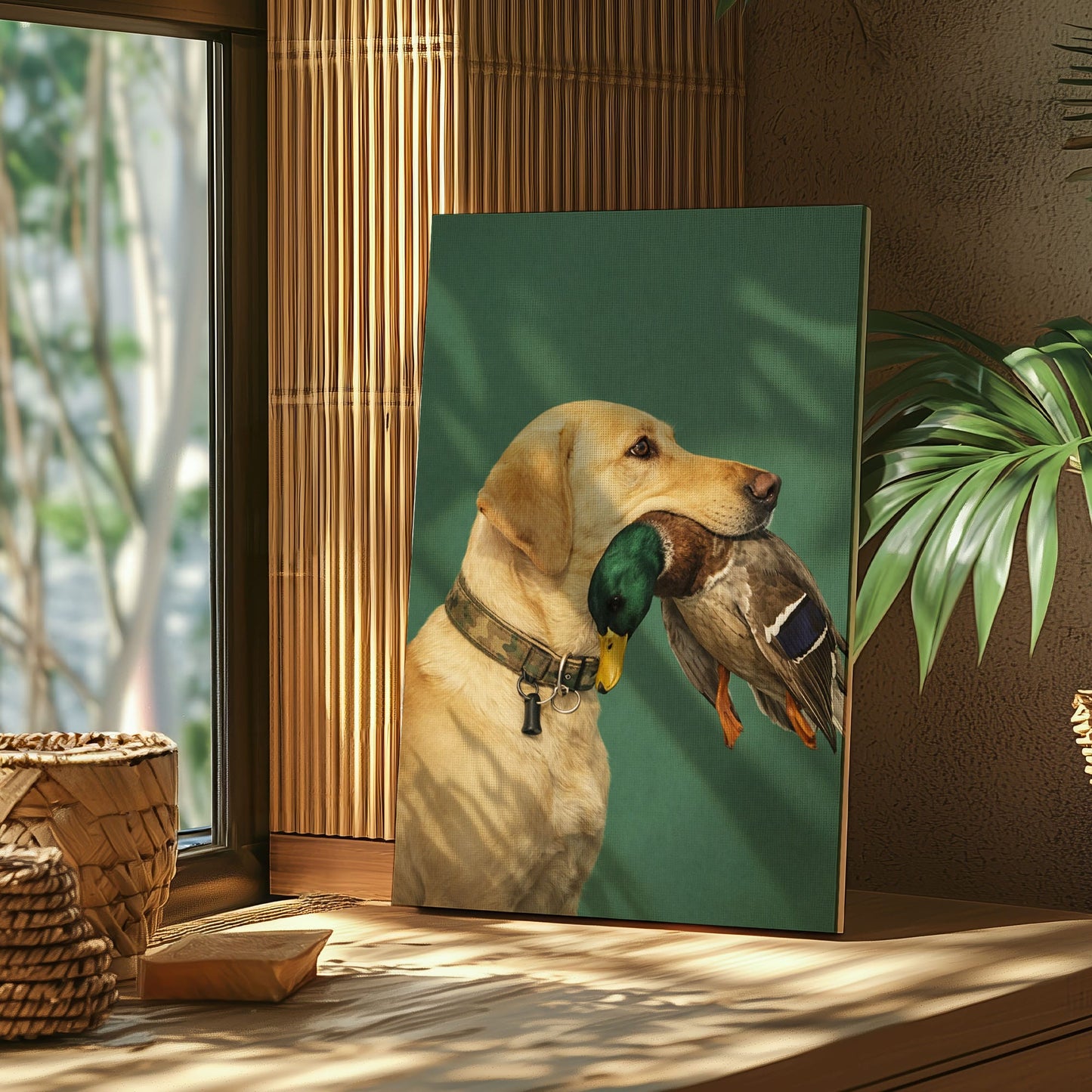 Duck Hunting Dog Canvas Wall Art