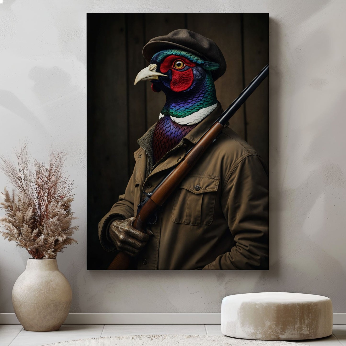 Gentleman Pheasant Hunter – Vintage Hunting Wall Art Print