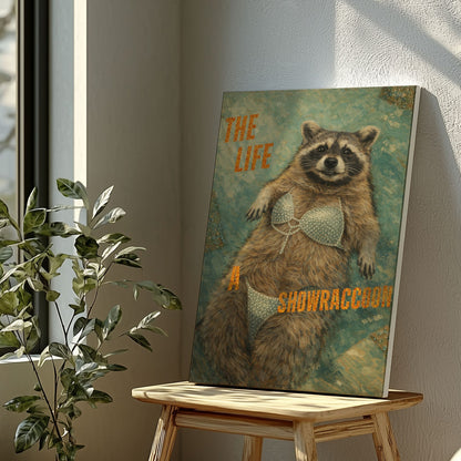 The Life Of A Raccoon Wall Art Print Canvas