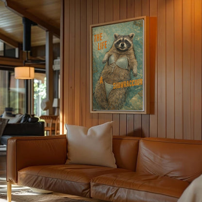 The Life Of A Raccoon Wall Art Print Canvas