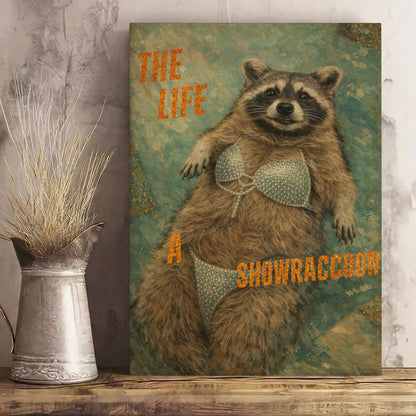 The Life Of A Raccoon Wall Art Print Canvas