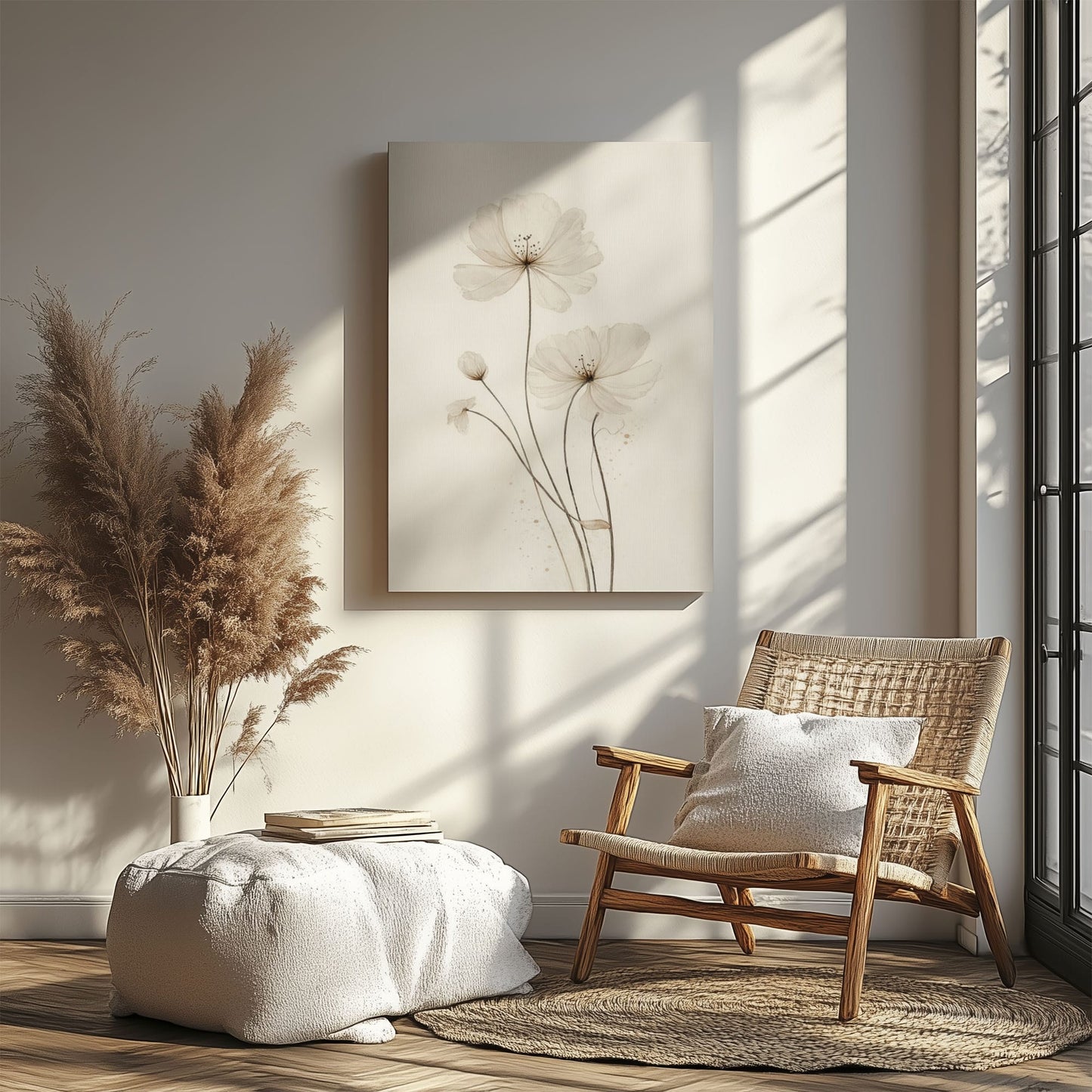 Minimalist Floral Wall Art for Modern Home Decor