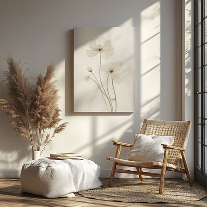 Minimalist Floral Wall Art for Modern Home Decor