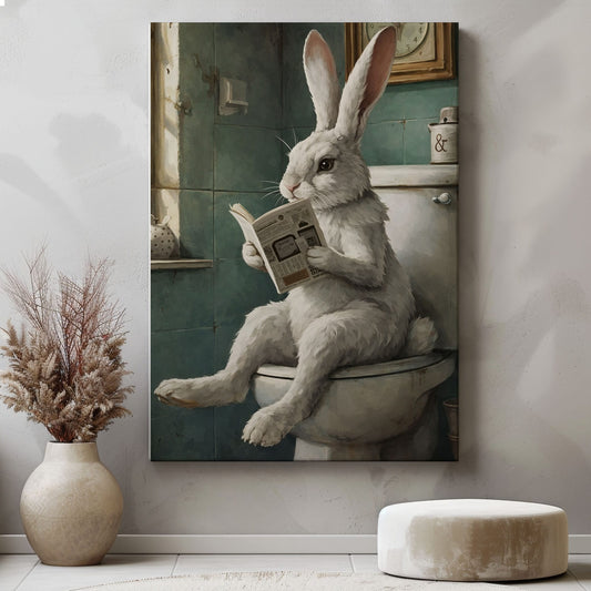Rabbit  Bathroom Wall Art