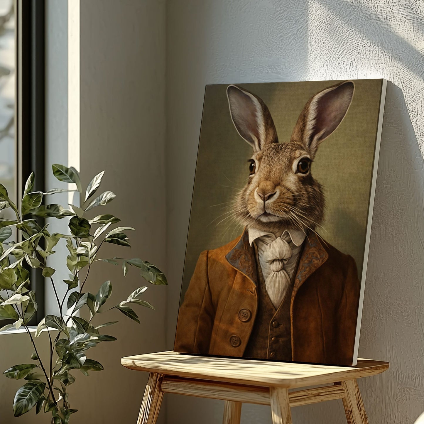 Easter Bunny Portrait Classic Spring Wall Art