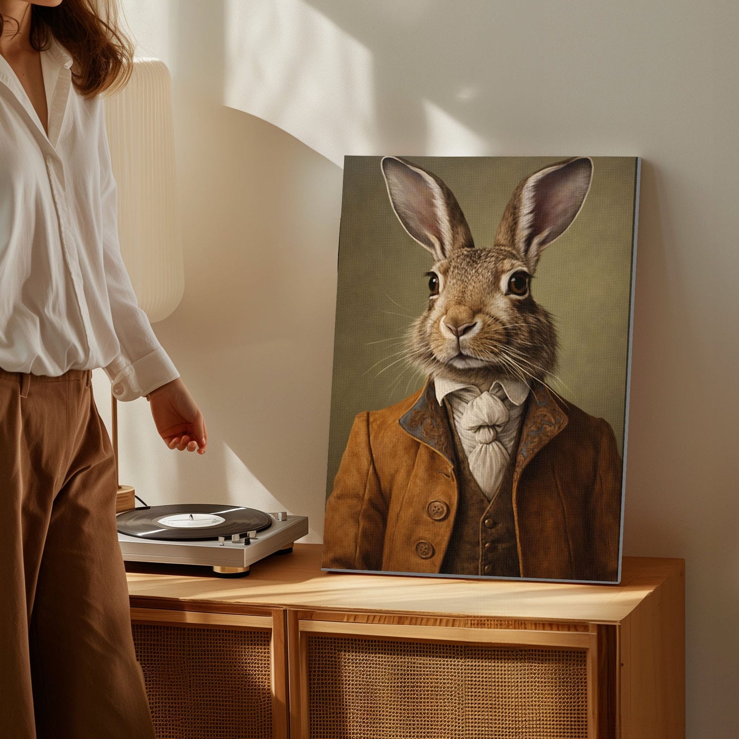 Easter Bunny Portrait Classic Spring Wall Art