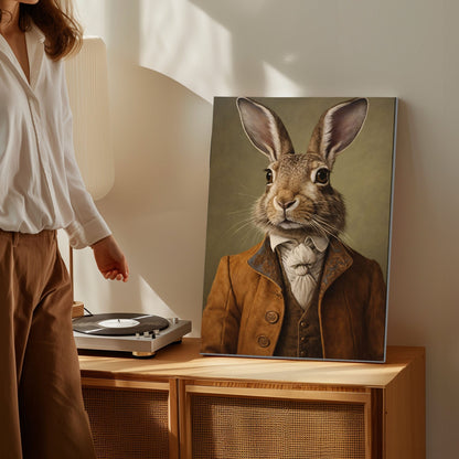 Easter Bunny Portrait Classic Spring Wall Art