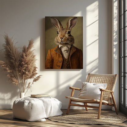 Easter Bunny Portrait Classic Spring Wall Art