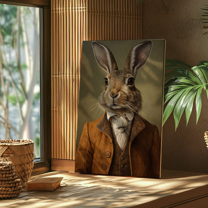 Easter Bunny Portrait Classic Spring Wall Art