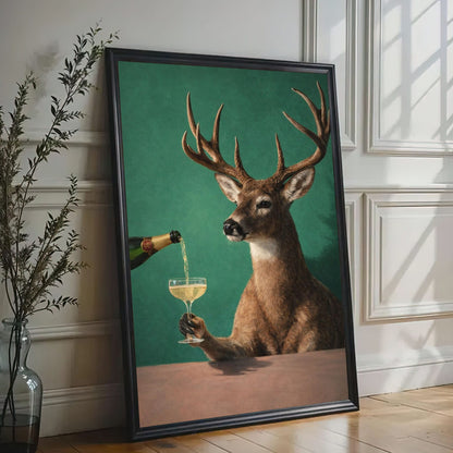Elegant Deer Wall Art Rustic Lodge & Cabin Decor Canvas