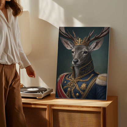 Royal Stag Wall Art King Deer Canvas