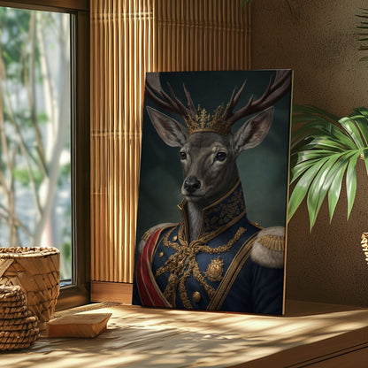 Royal Stag Wall Art King Deer Canvas