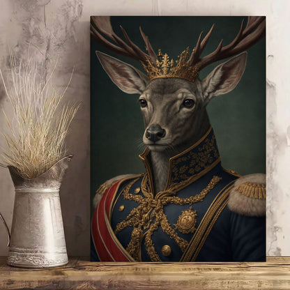 Royal Stag Wall Art King Deer Canvas