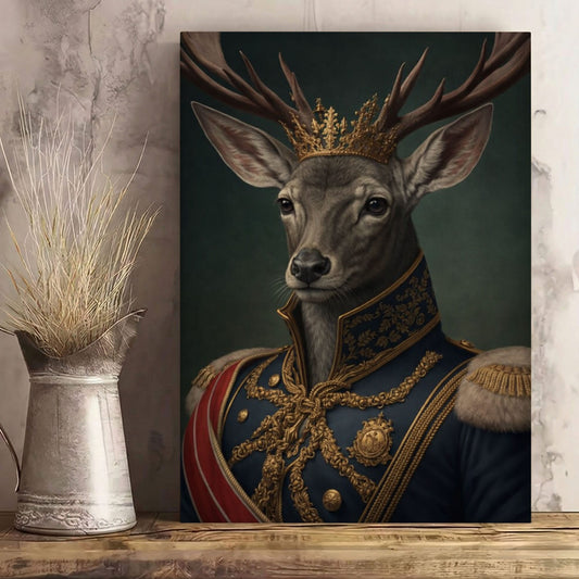Royal Stag Wall Art King Deer Canvas