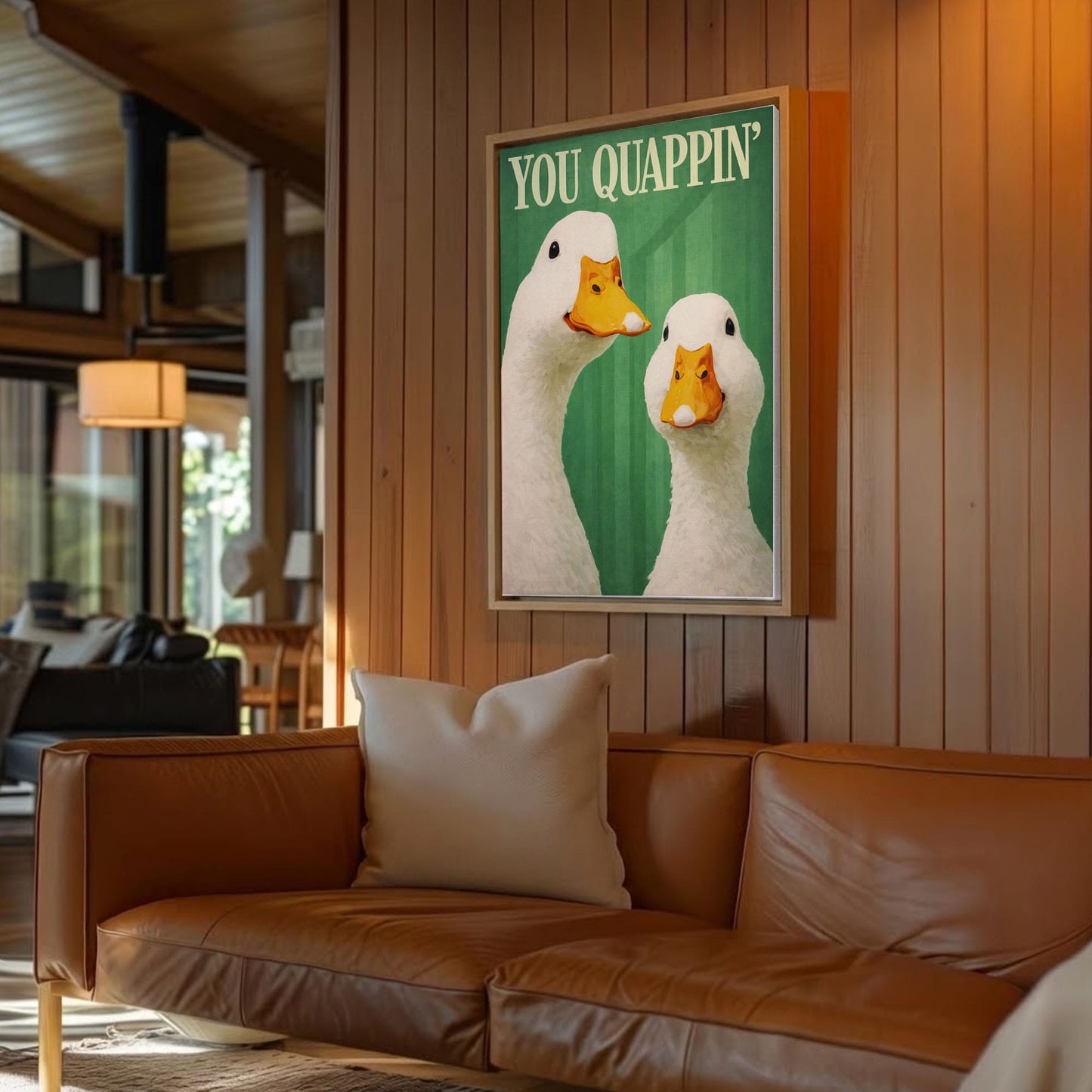 You Quappin’ Duck Wall Art  Goose Canvas Print