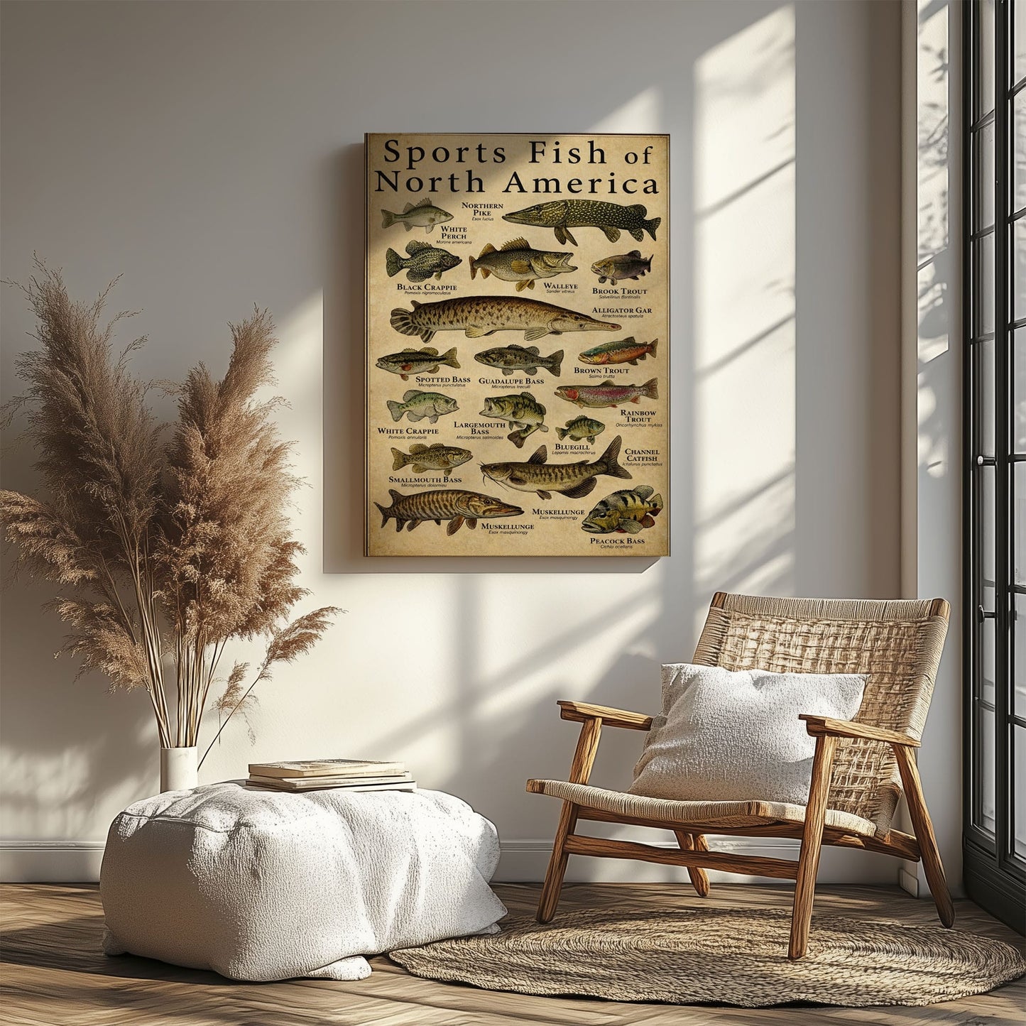 Sports Fish of North America Canvas Wall Art