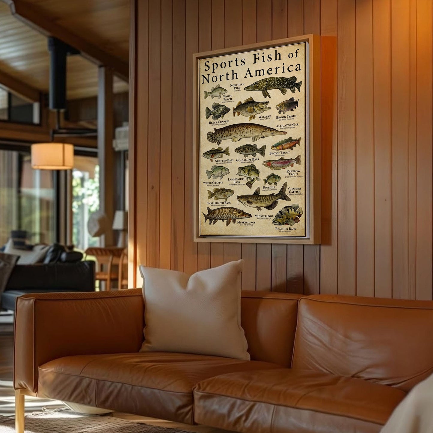 Sports Fish of North America Canvas Wall Art