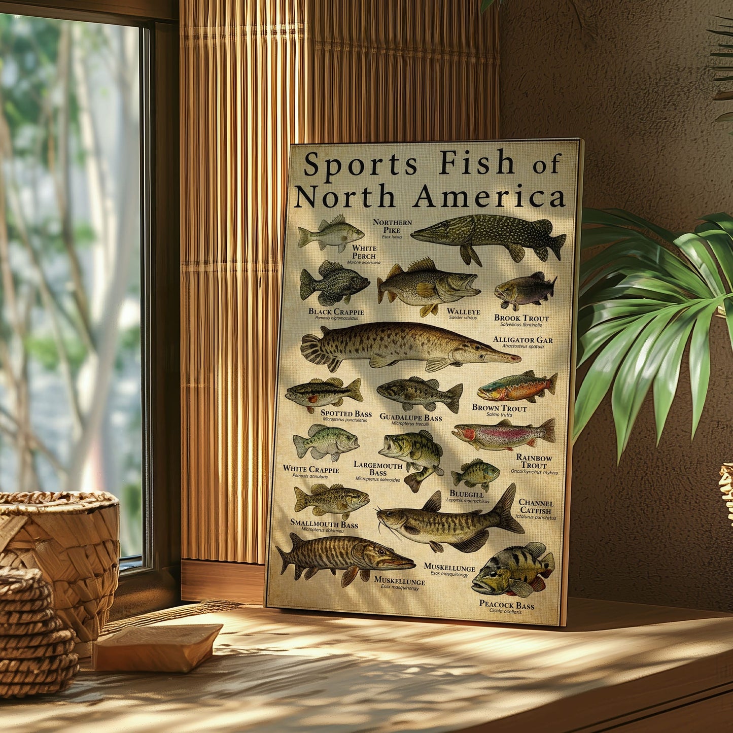 Sports Fish of North America Canvas Wall Art