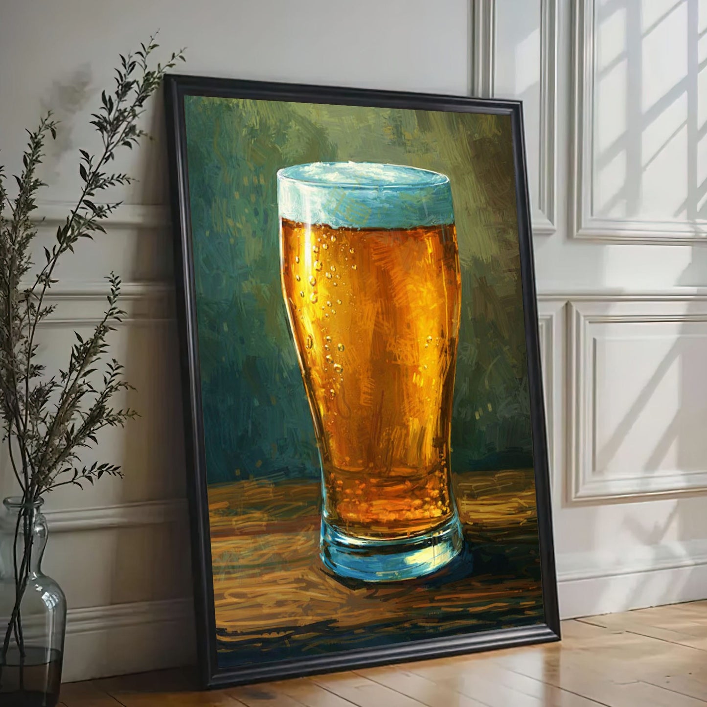 Cold Beer Pint Canvas Print Classic Bar Wall Decor
