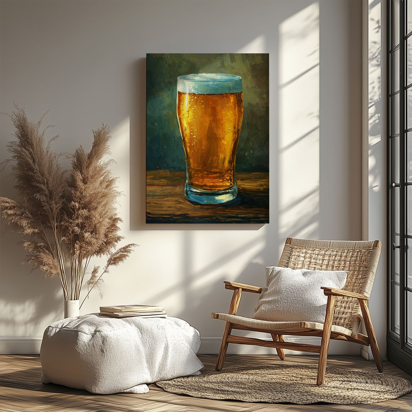 Cold Beer Pint Canvas Print Classic Bar Wall Decor