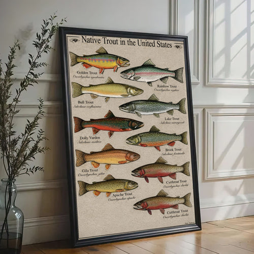 Native Trout in the United States Canvas Wall Art