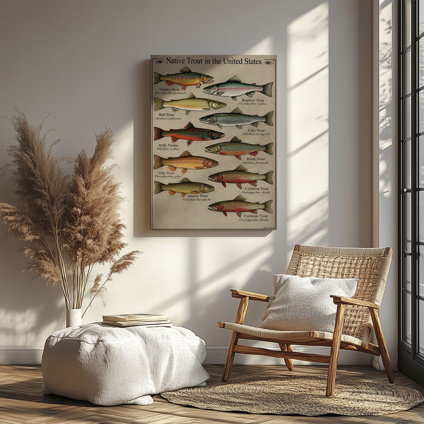 Native Trout in the United States Canvas Wall Art